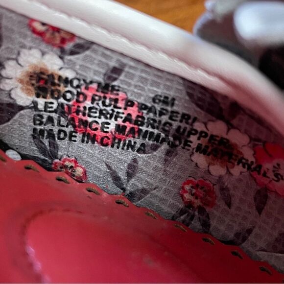 Poetic License Fancy Me Block Platform Heels Black Tan Red White Floral US 6 - Picture 10 of 15